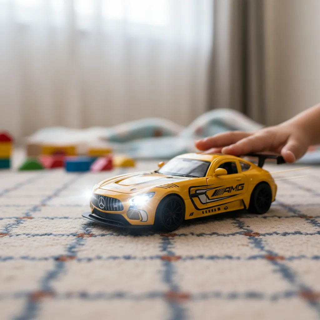 METALOWY KOLEKCJONERSKI SAMOCHÓD SPORTOWY MERCEDES GT2 PRO 1:24 SPORTCAR