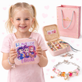ZESTAW HUNTRIX DO TWORZENIA BRANSOLETEK CHARMS I NASZYJNIKÓW PRINCESS DIY
