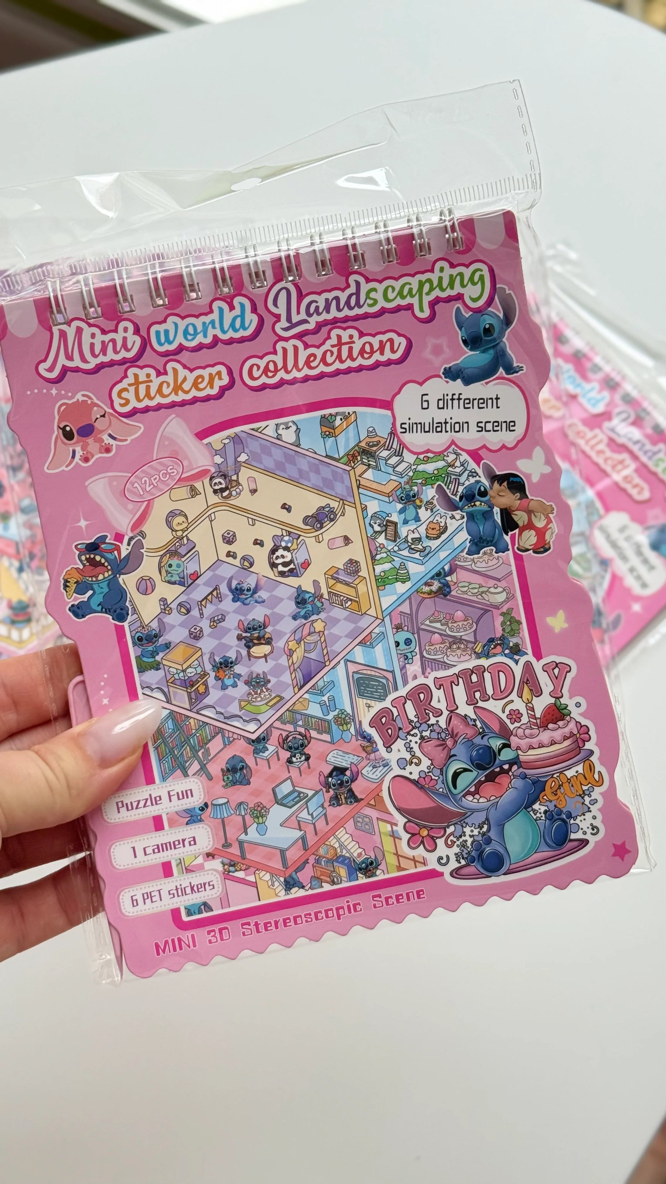 ALBUM Z NAKLEJKAMI WYKLEJANKA ANTYSTRESOWA 3D ROOMBOX STICKERS