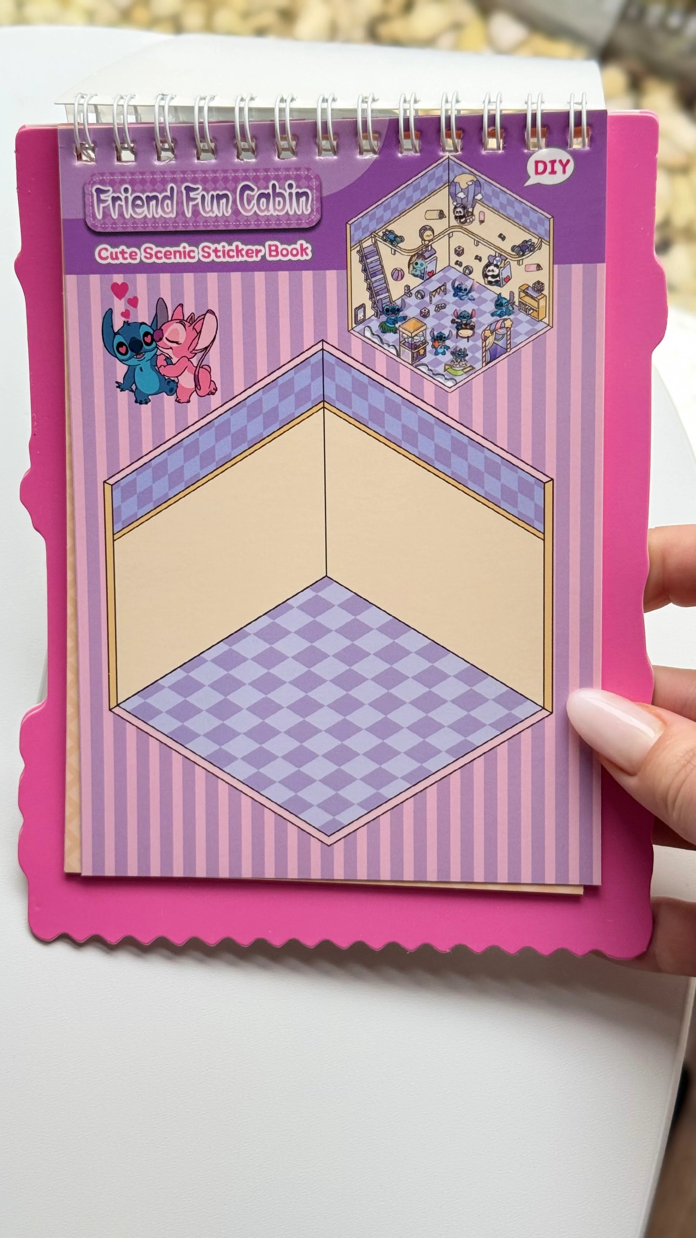 ALBUM Z NAKLEJKAMI WYKLEJANKA ANTYSTRESOWA 3D ROOMBOX STICKERS