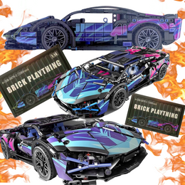 SAMOCHÓD SPORTOWY Z KLOCKÓW ZESTAW 1280 el.