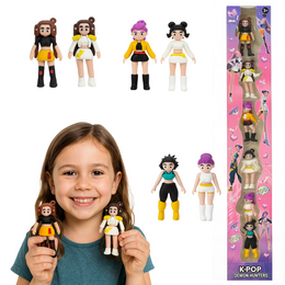 K-POP DEMON HUNTERS: ZESTAW KOLEKCJONERSKICH FIGUREK (6 SZT.)