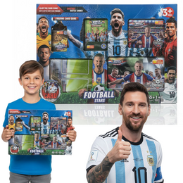 GRA KARCIANA "FOOTBALL STARS" – MEGA ZESTAW 162 ELEMENTY PREZENT DLA CHŁOPCA