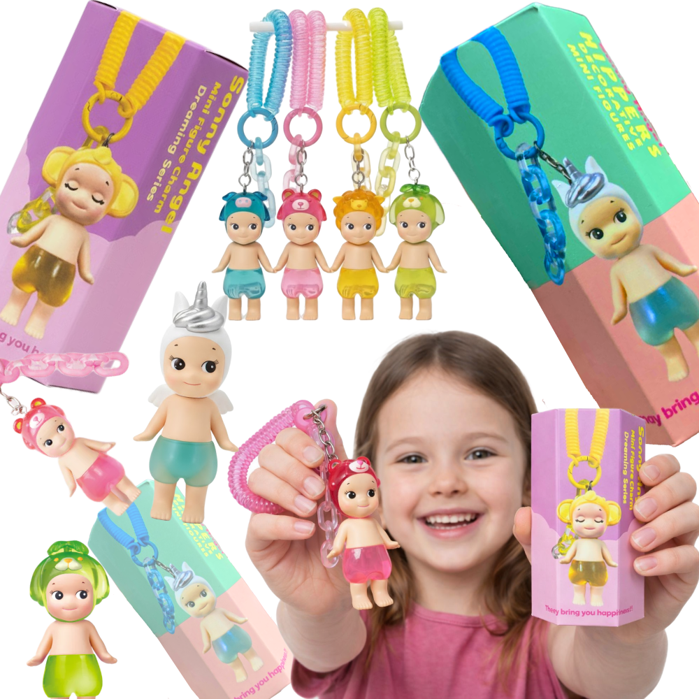 FIGURKI HIPPERS BLIND BOX NIESPODZIANKA LALECZKA BRELOCZEK SONY ANGEL