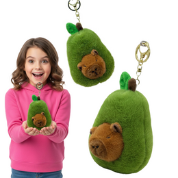 PLUSZOWY BRELOK KAPIBARA W AWOKADO CAPYBARA(15 CM)