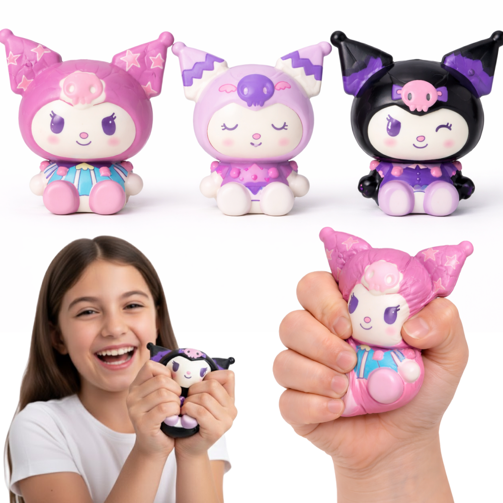 SQUISHY KUROMI ANTYSTRESOWA 10 CM ZABAWKA FIGURKA KAWAII