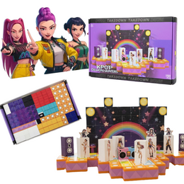 KLOCKI KONSTRUKCYJNE K-POP DEMON HUNTERS SCENA 104 EL UKŁADANKA MAGNESY