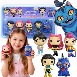 ZESTAW FIGUREK K-POP DEMON HUNTERS 5 FIGUREK | OŁOWCY DEMONÓW PREZENT