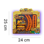 ZESTAW KOLEJKI CAPYBARA TRAIN TRACK INTERAKTYWNA ZABAWKA DLA DZIECI POCIĄG