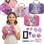 KUFEREK KOSMETYKÓW DLA DZIECI ZESTAW DO MAKIJAŻU W WALIZECZCE JEDNOROŻEC