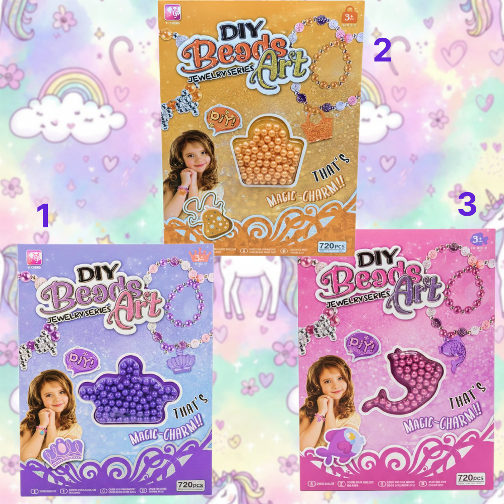 ZESTAW KORALIKÓW DIY 720 EL. KORALIKI DO ROBIENIA BRANSOLETEK I BIŻUTERII