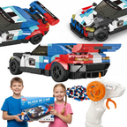 ZDALNIE STEROWANY SAMOCHÓD Z KLOCKÓW RC SPORTOWE AUTO 1:20 (243 EL.)