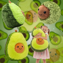 PLUSZOWY AVOCADO 45 CM MEGA MIĘKKA MASKOTKA PODUSZKA, UROCZY PREZENT