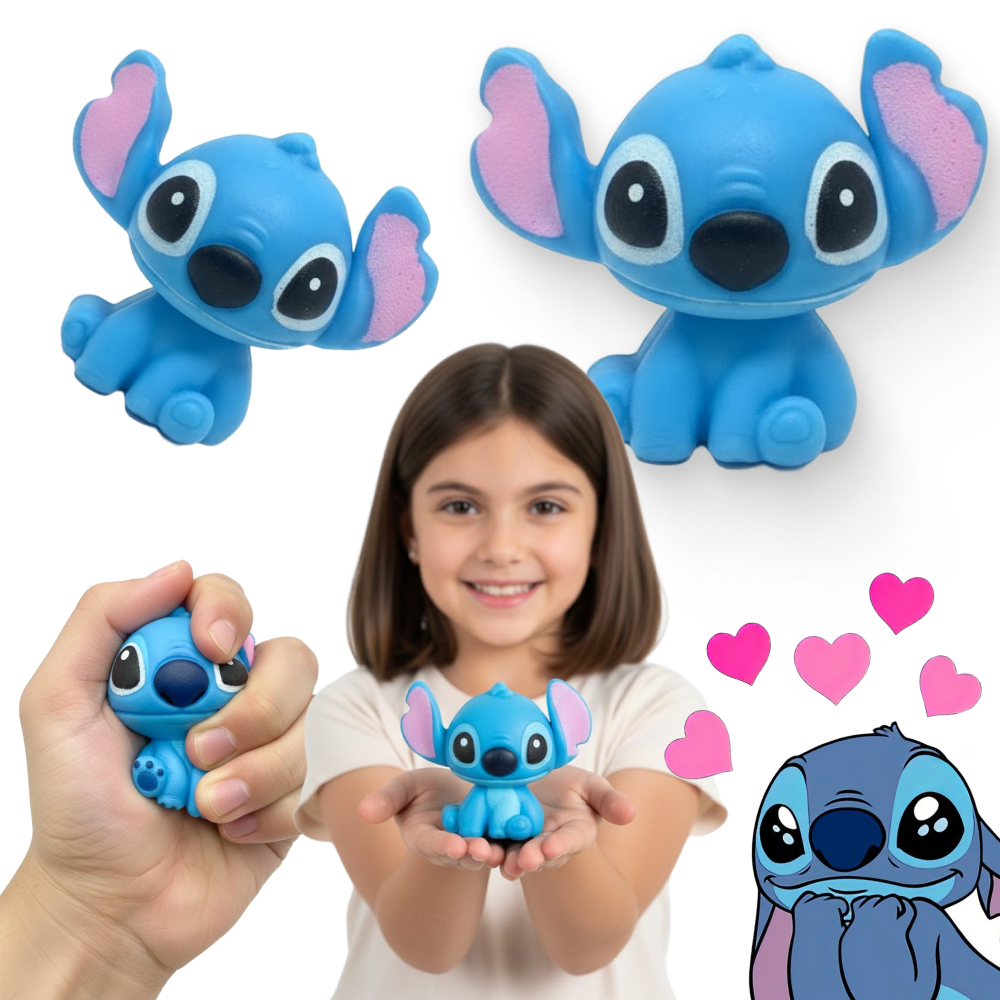 NIEBIESKI OBCY SQUISHY ANTYSTRESOWY 7 CM MIĘKKI GNIOTEK SENSORYCZNY GNIOTKI