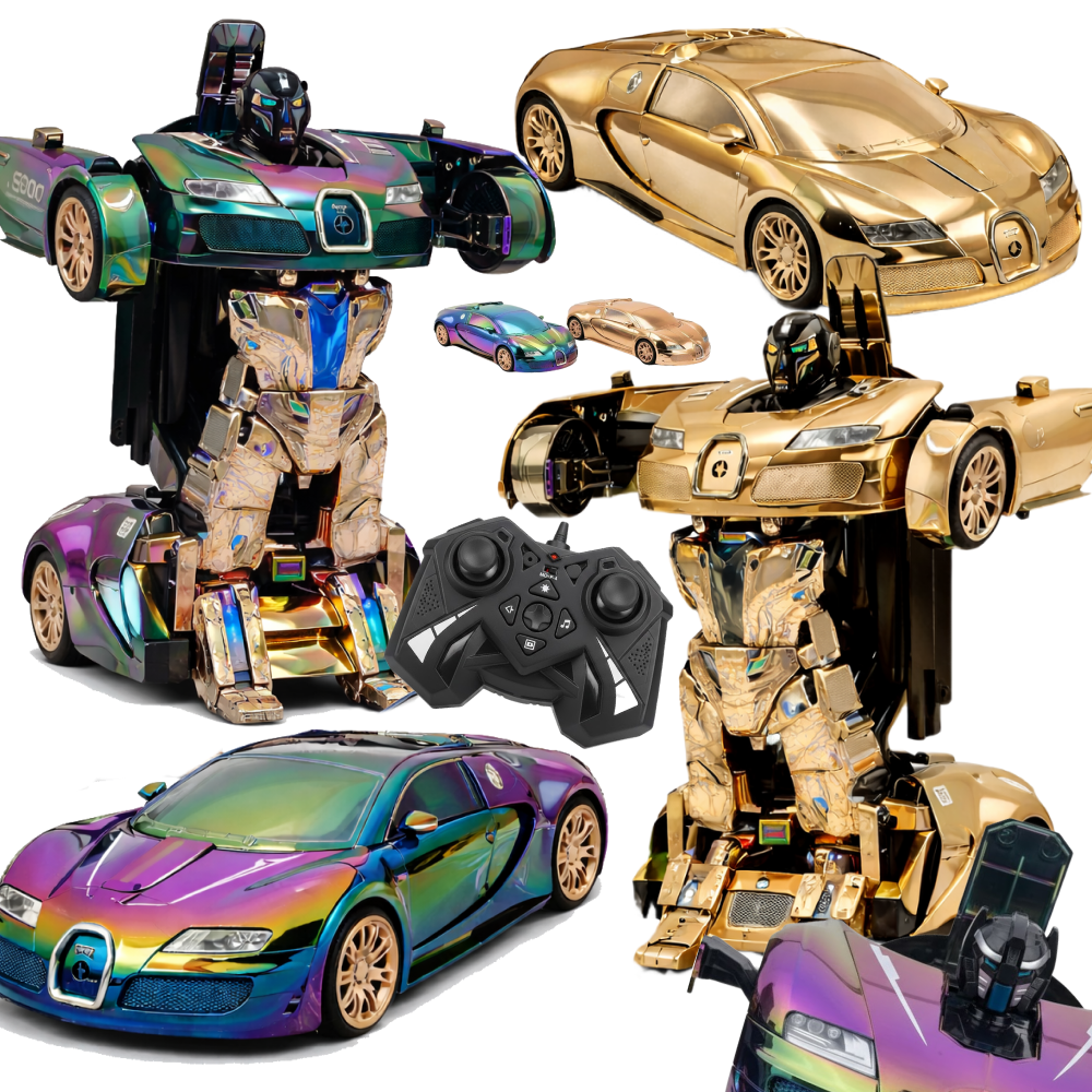 SAMOCHÓD RC TRANSFORMER 1:10, DUŻY ROBOT 48 CM