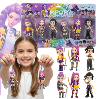 BRELOKI K-POP ŁOWCY DEMONÓW FIGURKI 3D OK. 10 CM