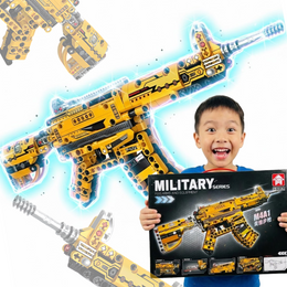 KLOCKI KONSTRUKCYJNE AUTOMAT M4A1 – KARABIN WOJSKOWY | 452 ELEMENTY