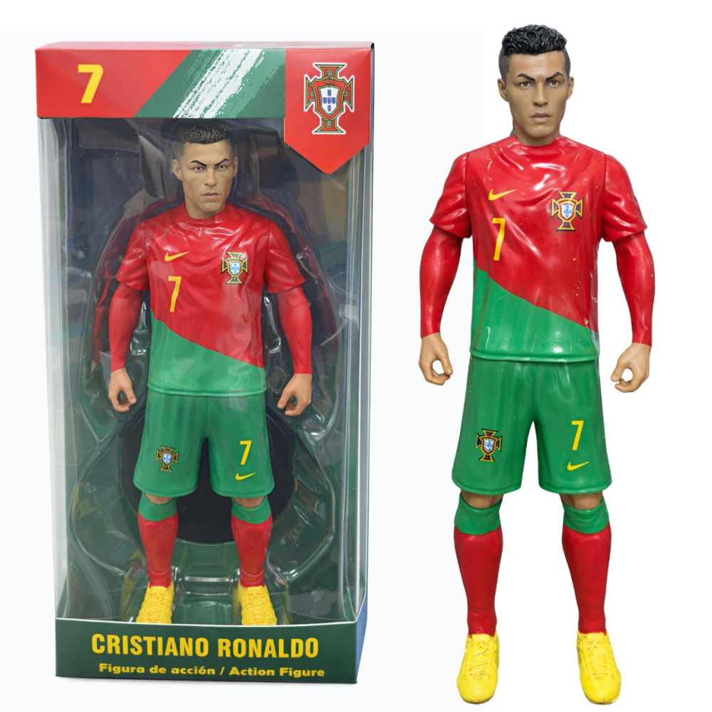 FIGURKA PIŁKARSKA 30 CM RONALDO MESSI MBAPPE Z PODSTAWKĄ PREZENT DLA KIBICA