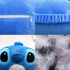 Poduszka podróżna Stitch / Angel – pod kark | niebieska / różowa