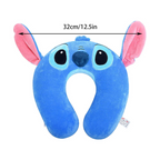 Poduszka podróżna Stitch / Angel – pod kark | niebieska / różowa