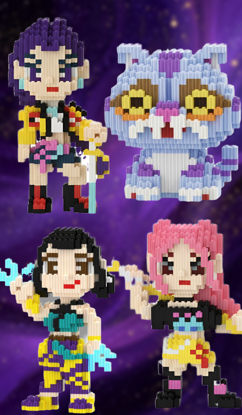 KLOCKI 3D FIGURKI KPOP DEMON HUNTERS – WYBIERZ SWOJĄ BOHATERKĘ