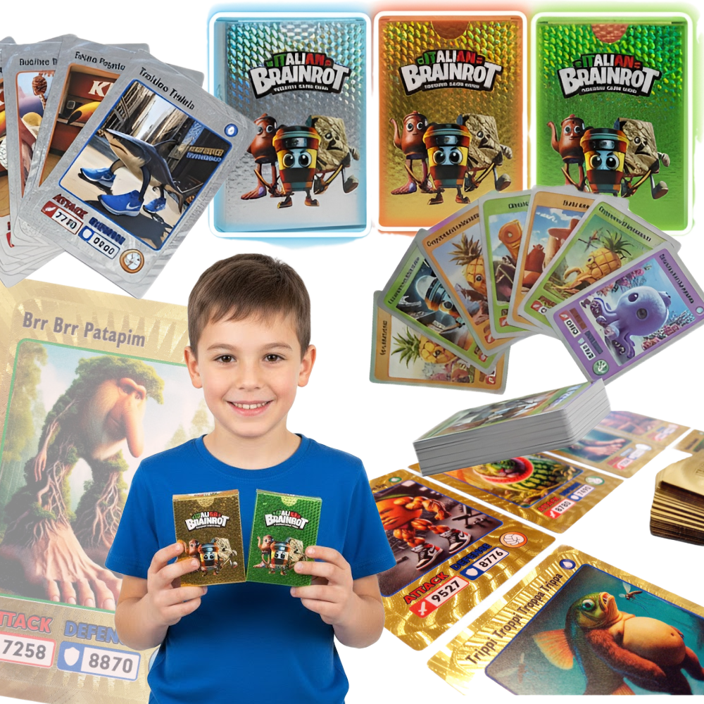 ITALIAN BRAINROT KARTY KOLEKCJONERSKIE 3w1 | 165 KART (3×55)