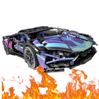 SAMOCHÓD SPORTOWY Z KLOCKÓW ZESTAW 1280 el. PREZENT DLA DZIECI I DOROSŁYCH