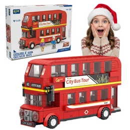 KLOCKI AUTOBUS PIĘTROWY KONSTRUKTOR SAMOCHÓD ZABAWKOWY BRYTANIA 391pcs