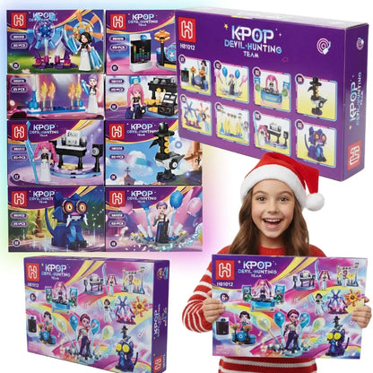 KLOCKI K-POP DEMON HUNTERS – ZESTAW KONSTRUKCYJNY 8W1  407 ELEMENTÓW