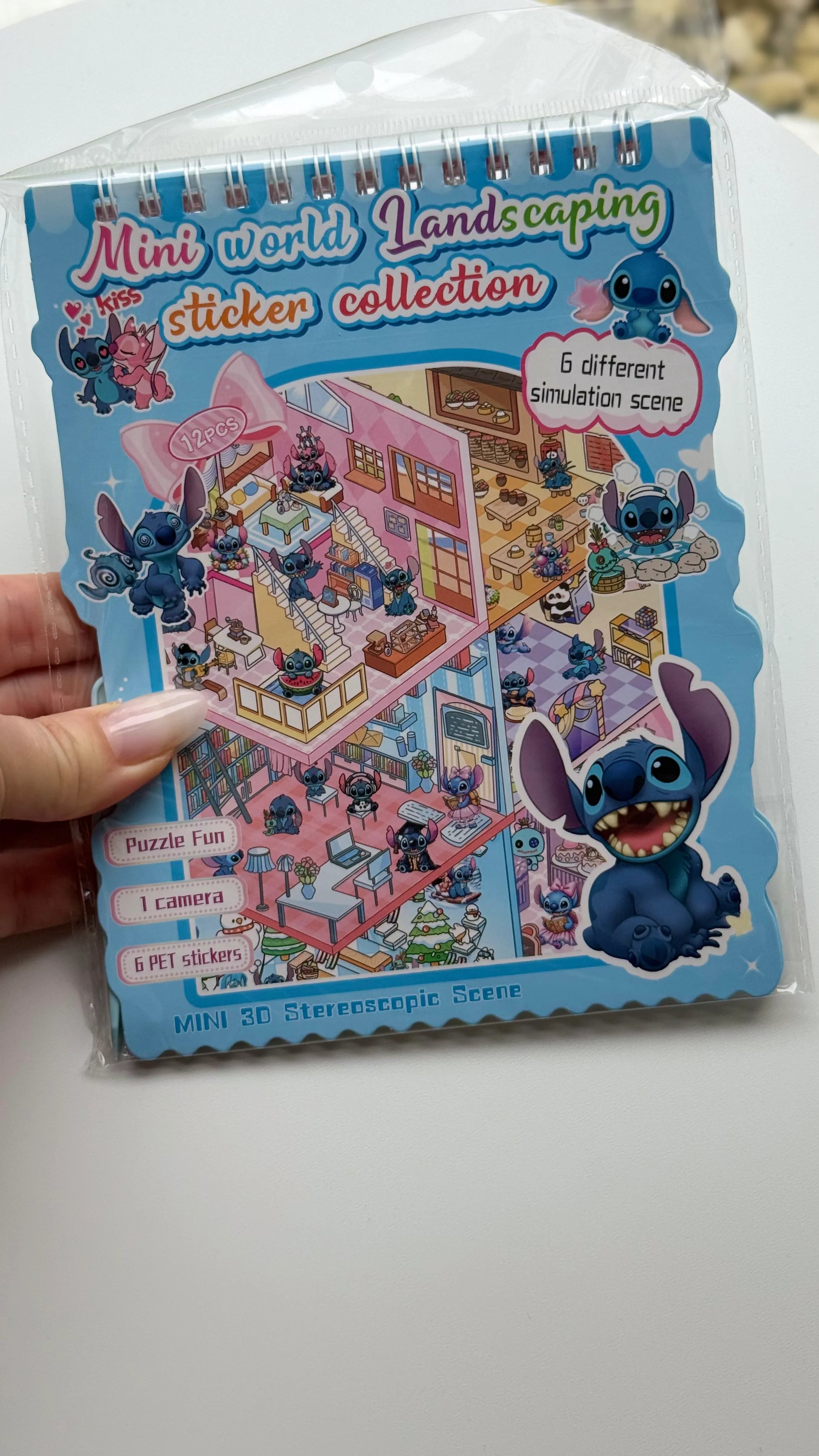 ALBUM Z NAKLEJKAMI WYKLEJANKA ANTYSTRESOWA 3D ROOMBOX STICKERS