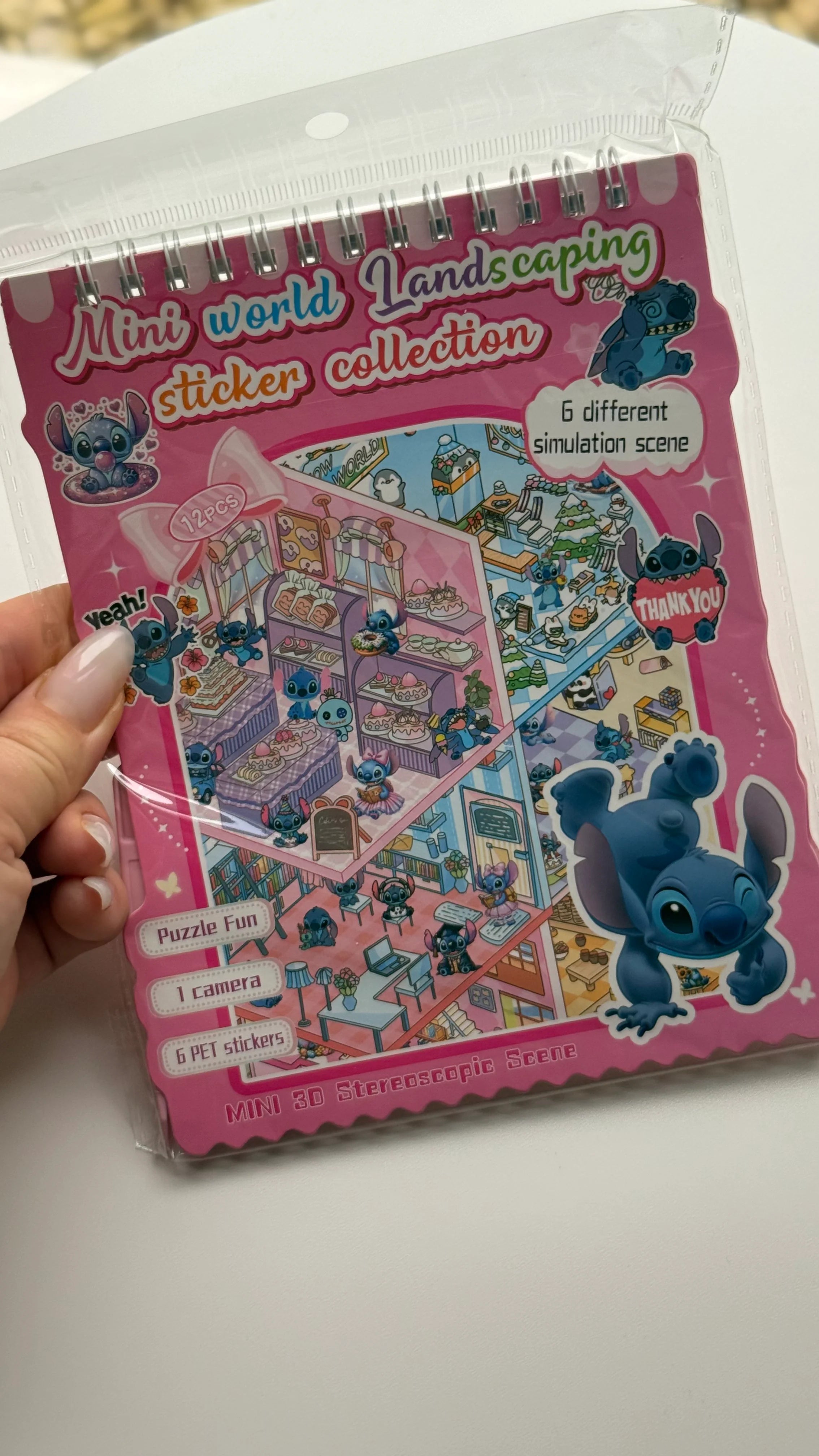 ALBUM Z NAKLEJKAMI WYKLEJANKA ANTYSTRESOWA 3D ROOMBOX STICKERS