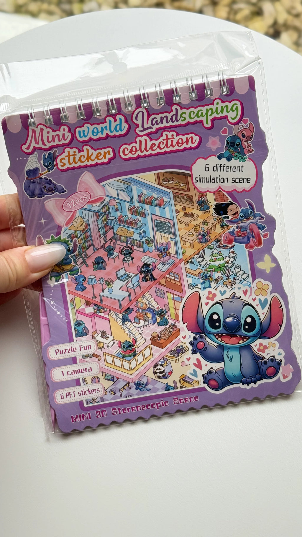 ALBUM Z NAKLEJKAMI WYKLEJANKA ANTYSTRESOWA 3D ROOMBOX STICKERS