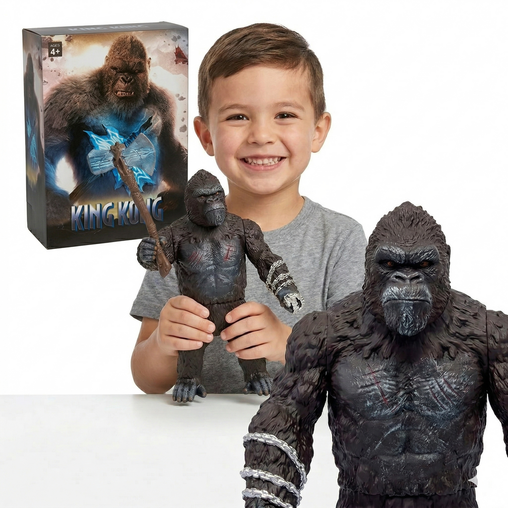 FIGURKA KING KONG 31 CM RUCHOMA SKULL ISLAND PREZENT DLA DZIECKA ZABAWKA