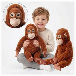 PLUSZOWY ORANGUTAN DJUNGELSKOG 38CM MASKOTKA MAŁPKA PRZYTULANKA DLA DZIECKA