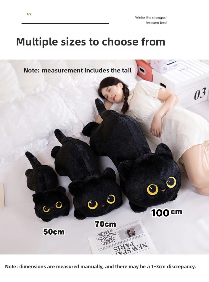 DUŻY PLUSZOWY KOTEK 100 CM MIĘKKA MASKOTKA DO PRZYTULANIA PREZENT ZABAWKA