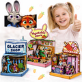 DIY 3D PUZZLE ZOO CITY DREWNIANE MINI SKLEPIK | 3 WERSJE DO WYBORU
