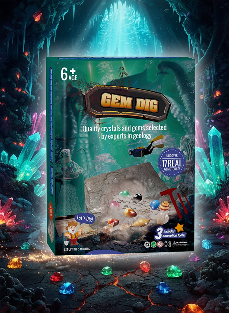 ZESTAW ARCHEOLOGICZNY DO KOPANIA KLEJNOTÓW — ODKRYJ ŚWIAT SKARBÓW!