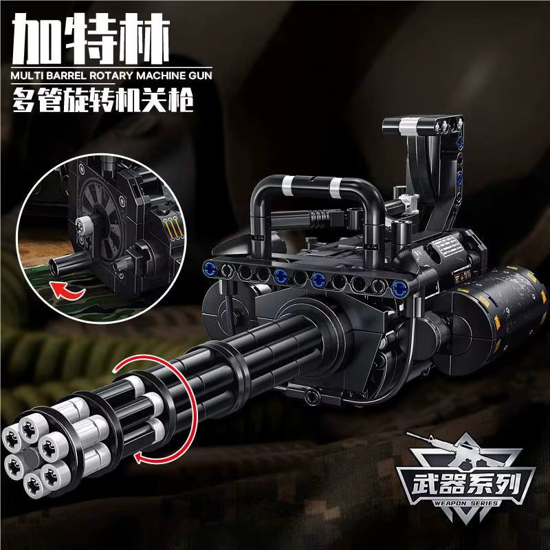 ZESTAW KONSTRUKCYJNY "KARABIN GATLINGA" (SERIA MILITARNA, 486 ELEMENTÓW)