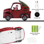 ŚWIĄTECZNY SAMOCHÓD LED ZE ŚNIEŻNĄ ZAMIECIĄ I MUZYKĄ