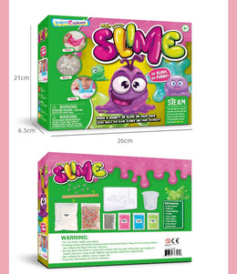 ZESTAW DO ROBIENIA SLIME DLA DZIECI DIY AKCESORIA ZABAWA SENSORYCZNA STEAM