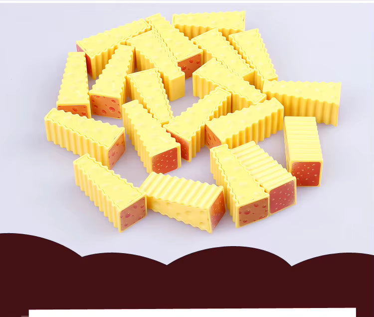 GRA ZRĘCZNOŚCIOWA CHEESE STACK GAME BALANSOWANIE SERA DLA DZIECI ZABAWKI