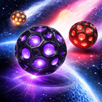 MOON BALL PIŁKA ŚWIECĄCA LED SKACZĄCA ANTYSTRESOWA 7CM KOLOR LOSOWY ZABAWKA