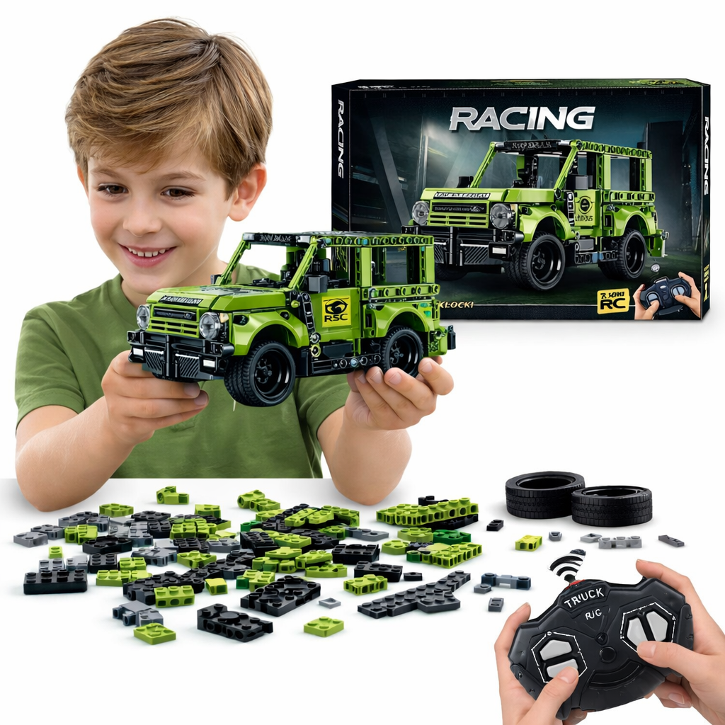 KLOCKI AUTO TERENOWE ZDALNIE STEROWANE RACING 353 EL. ZABAWKI DLA DZIECI