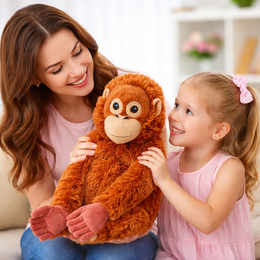 DUŻY PLUSZOWY ORANGUTAN DJUNGELSKOG 60 CM MASKOTKA MAŁPKA PRZYTULANKA