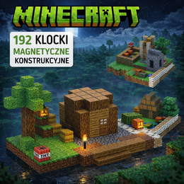 KLOCKI MAGNETYCZNE DOM STEVE’A W MIEŚCIE 198 EL INSPIOWANE MINECRAFT PREZENT