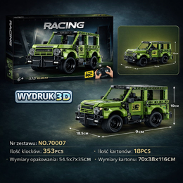 KLOCKI AUTO TERENOWE ZDALNIE STEROWANE RACING 353 EL. ZABAWKI DLA DZIECI