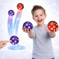MOON BALL PIŁKA ŚWIECĄCA LED SKACZĄCA ANTYSTRESOWA 7CM KOLOR LOSOWY ZABAWKA