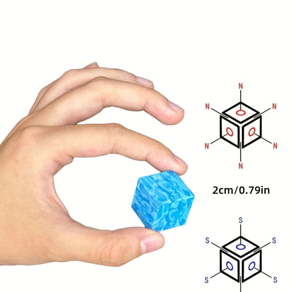 KONSTRUKTOR MAGNETYCZNY MINECRAFT JASKINIA Z LAWĄ 147 EL KLOCKI 3D ZABAWKA