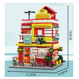 KONSTRUKTOR "DYNAMICZNY BURGER SHOP" (STREETSCAPE, 705 ELEMENTÓW) – PYSZNE SKŁADANIE, NIEZAPOMNIANE EMOCJE!