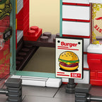 KONSTRUKTOR "DYNAMICZNY BURGER SHOP" (STREETSCAPE, 705 ELEMENTÓW) – PYSZNE SKŁADANIE, NIEZAPOMNIANE EMOCJE!